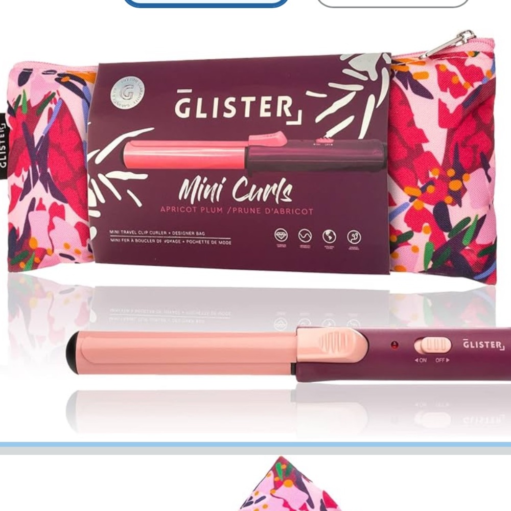 💁🏼‍♀️Glister Mini Curls Travel Curling Wand with Pouch - Picture 3 of 8